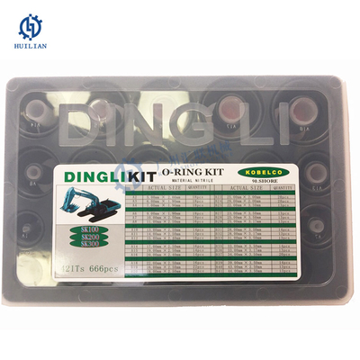 مجموعة Dingli Rubber O-ring Kit مجموعة صندوق إصلاح لختم Sk من الحفار الهيدروليكي