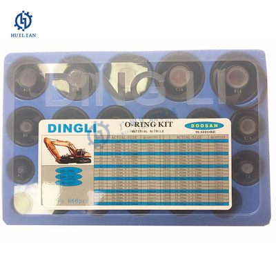 حفار DH Dingli O Ring Kit مجموعة مطاطية O-ring مجموعة أختام النتريل أو صندوق مطاطي للإصلاح