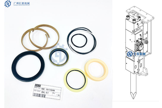 EC VOE 15173598 Seal Kit Loader Breaker Oil Sealing Machinery Spare Parts