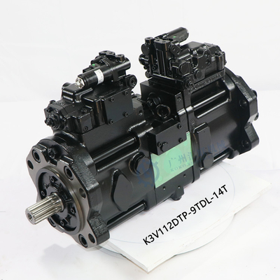 K3V112DTP-9TDL-14T أجزاء محرك المضخة الهيدروليكية SK200-6 تجميع مضخة المكبس التحكم الإلكتروني