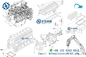 ميتسوبيشي S6KT أجزاء محرك الديزل حفارة أجزاء CATEEE 320B 320C 3066 S6K