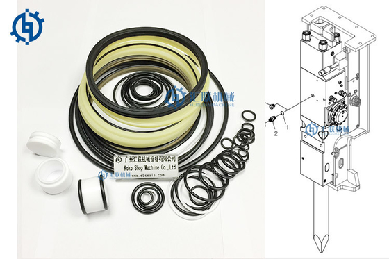 NBR Hydraulic Breaker Seal Kit Atlas Copco CATE EHB Rammer Montabert MTB MSB